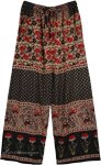 Ruby Blooms Floral Printed Boho Pants with Pockets
