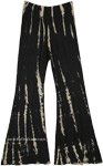 Black Beams Boho-chic Tie Dye Bellbottoms