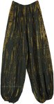 Camouflage Military Green Tie Dye Harem Trousers