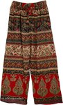 Scarlet Bands Floral Print Boho Palazzo Pants