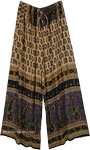 Navy Dreams Paisley Printed Flowing Palazzo Pants