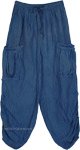 Blue Horizon Cotton Harem Dream Pants