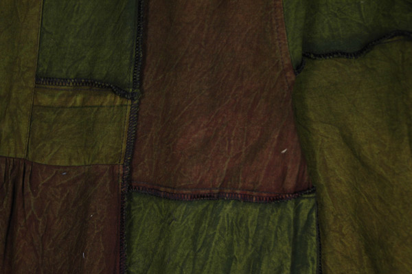 Forest Mosaic Patchwork Cotton Wide Leg Pants