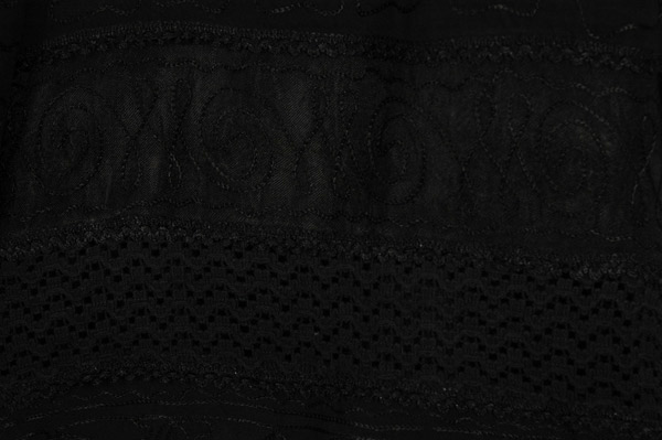 Asymmetric Fringed Handkerchief Hem Black Skirt
