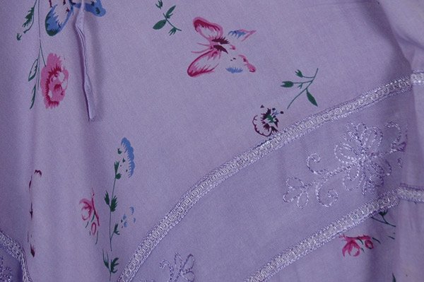 Purple Meadow Tiered Renaissance Midi Length Skirt