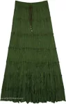 Enchanted Forest Cotton Tiered Broomstick Tall Skirt