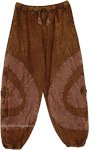 Coffee Dreams Patchwork Cotton Jogger Pants
