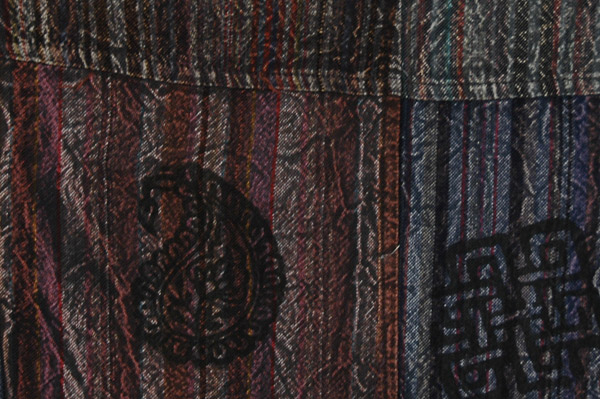 Coke Grey Patchwork Hippie Cotton Pants