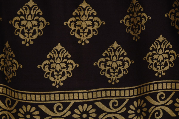 Womens Midnight Golden Printed Rayon Pants