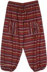 Seersucker Eco-Friendly Cotton Harem Beach Pants