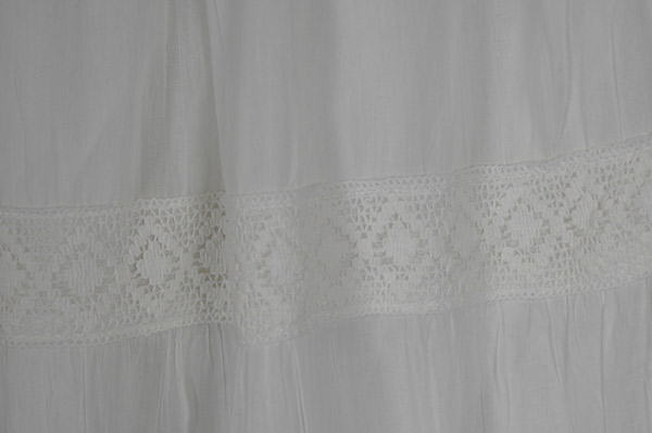 Snow White Summer Cotton Long Flowy Skirt