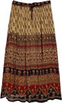Assorted Ethnic Printed Daily Wear Rayon Long Skirt