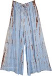 Sky Blue Serenity Tie Dye Split Skirt Pants