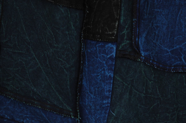 Sapphire Wide Leg Patchwork Pants with Pockets