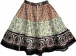 Printed Cotton Summer Short Skirt