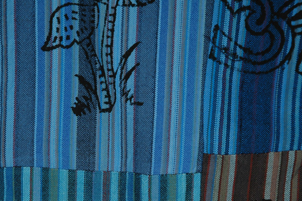 Ocean Blues Patchwork Boho Festival Pants