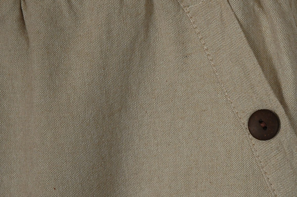 Oatmeal Cotton Low Rise Easy Pull-On Pants