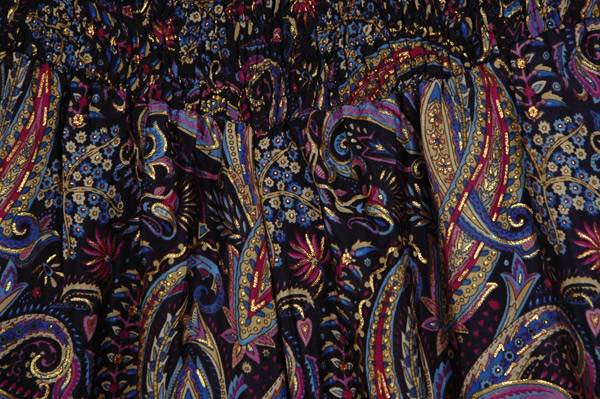 Purple Paisley Flowy Wide Leg Palazzo Pants