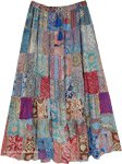 Sustainable Mixed Print Soft Maxi Long Skirt