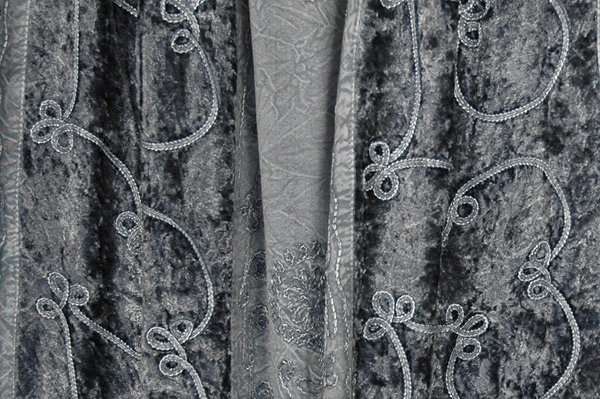 Silver Creek Velvet Embroidered Maxi Panels Skirt