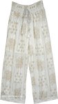 Starlit Ivory Boho Cotton Dream Pants