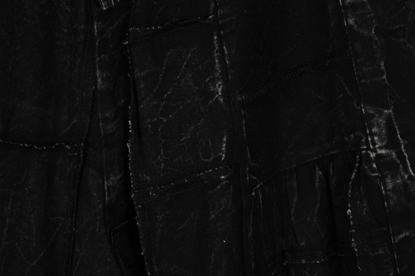 Raven Black Patchwork Wide Leg Boho Pants