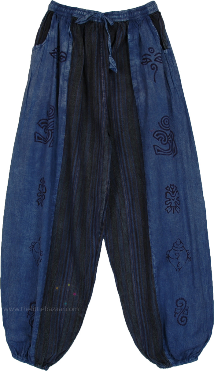Blue Horizon Hippie Symbol Comfort Trousers