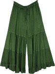Fresh Fern Loose Tiered Petite Wide Leg Pants