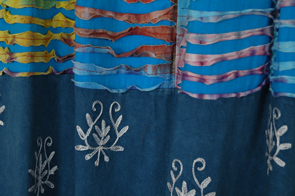 Midnight Wave Artisan Boho Long Skirt