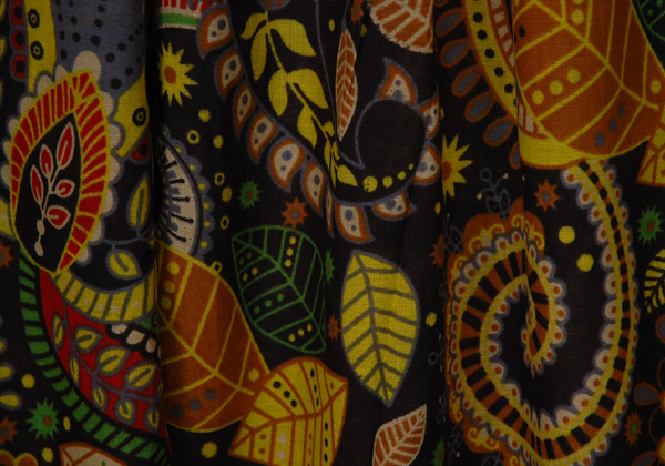 Foldover Waistband Spice Garden Harem Pants