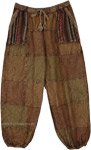 Earthy Olive Patchwork Pants For The Free Spirit