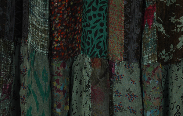 Basil Heritage Patchwork Maxi Spirit Flow Skirt