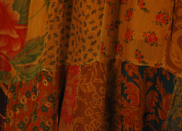 Boho Revival Long Flared Patchwork Pants