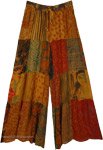 Boho Revival Long Flared Patchwork Pants