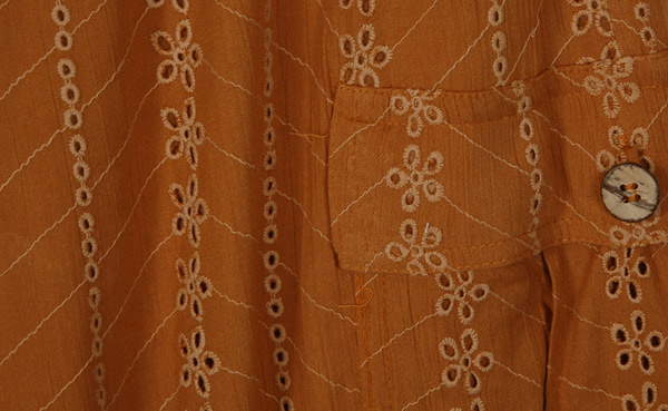 Amber Eyelet Cotton Cargo Harem Joggers Pants