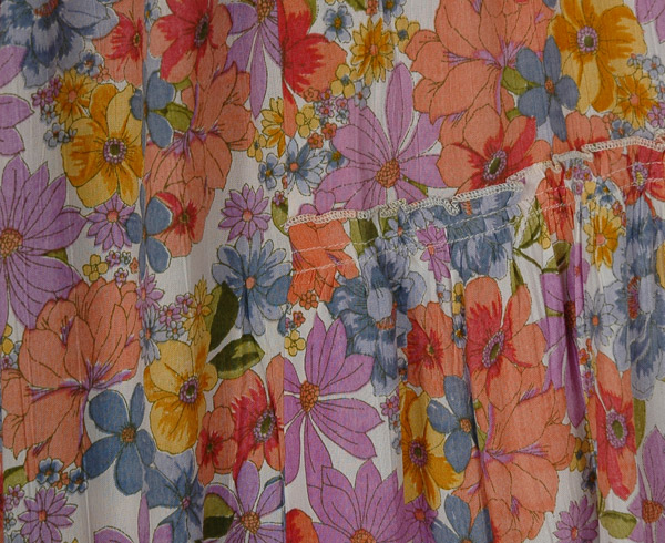 Lavender Floral Sweep Wide Leg Boho Pants