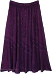 Plum Sorcery Renaissance Flowy Maxi Skirt