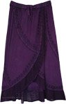 Sweet Mulberry Raised Hem A-Line Maxi Skirt
