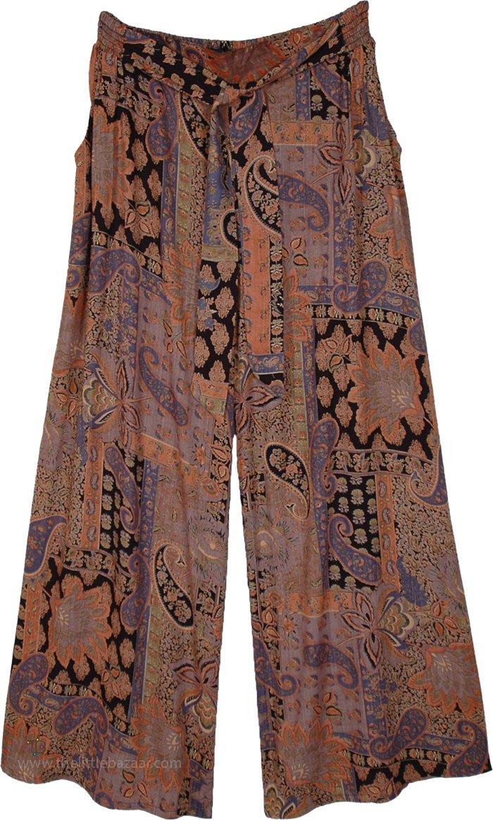 No Apologies Black Terracotta Wide Leg Pants