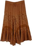 Terracotta Wanderer Missy Tiered Maxi Skirt