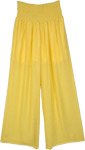 Sunshine Flowy Smocked Waist Beach Pants