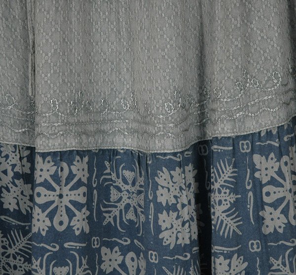 Blue Pigeon Tiered Rayon Womens Maxi Skirt