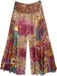 Floral Patchwork Boho Hippie Colorful Wide Legs Pants