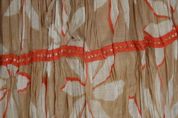 Desert Flower Floral Printed Maxi Skirt with Lacework