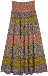 Free-Spirited Tiered Floral Print Boho Skirt
