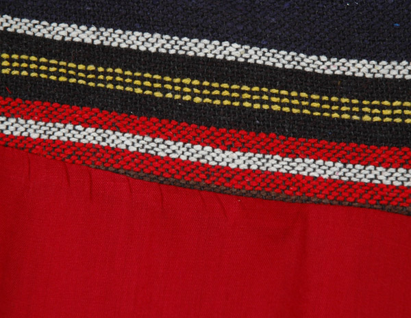 Scarlet Red Wide Leg Pants with Cotton Woven Waistband