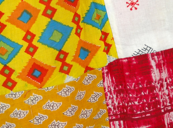 Tiered Myriad Colors Patchwork Style Cotton Long Sustainable Skirt