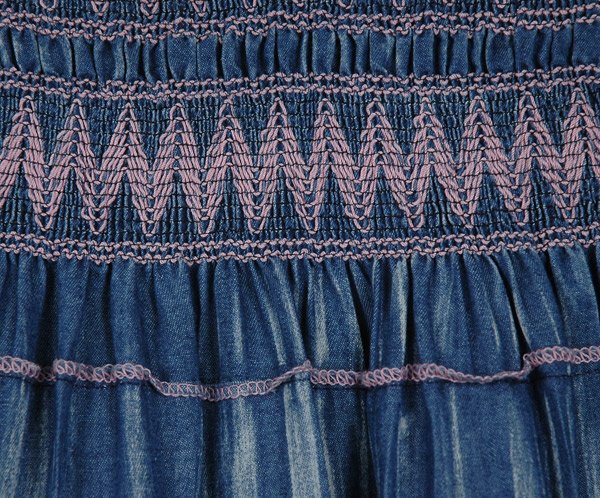 Bohemian Vibes Smocked Waist Womens Long Skirt Dress