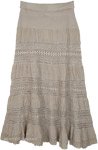 Hillary Tiered Yoga Waistband Maxi Skirt