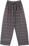 Grey Toned Multicolored Unisex Boho Pajama Pants